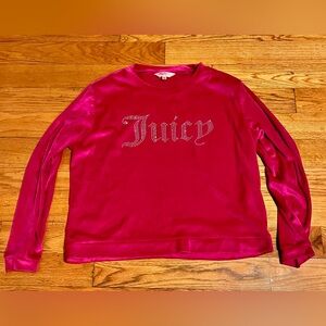 Juicy Couture Vibrant Pink Sleepwear Loungewear Sequin Velour Comfort Soft Cozy